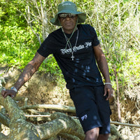 Black Born Outta Fire Cargo Shorts