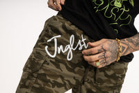 Print Detail on Camo Shorts