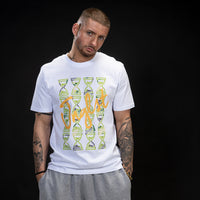 Green Timepiece - White T-Shirt