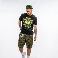 Black Junglist Soundsystem with green fade