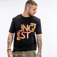 orange camouflage junglist t shirt