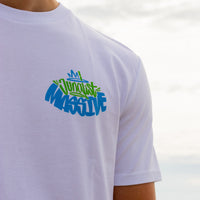 Junglist Massive White T Shirt Front
