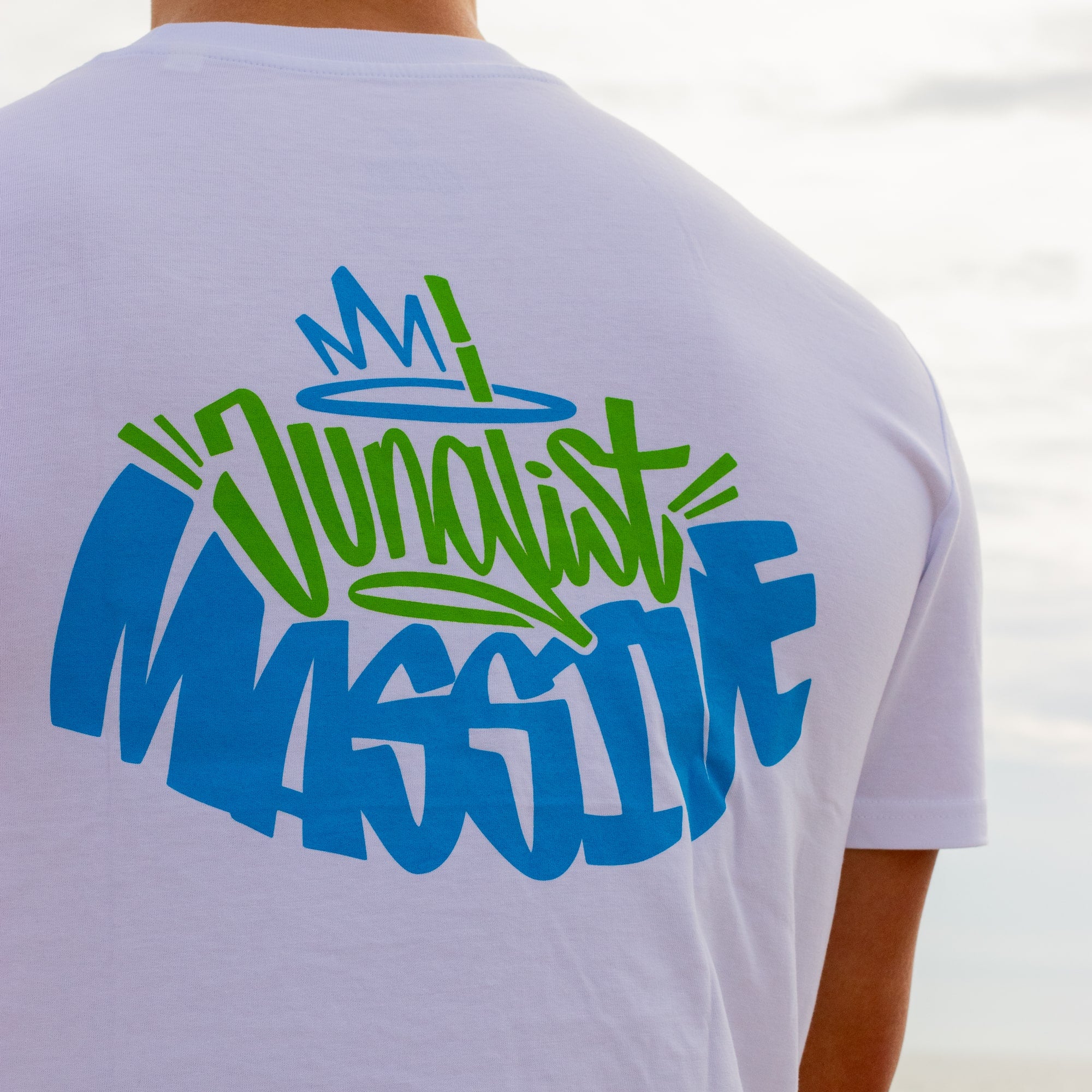 White Junglist Massive Back Print
