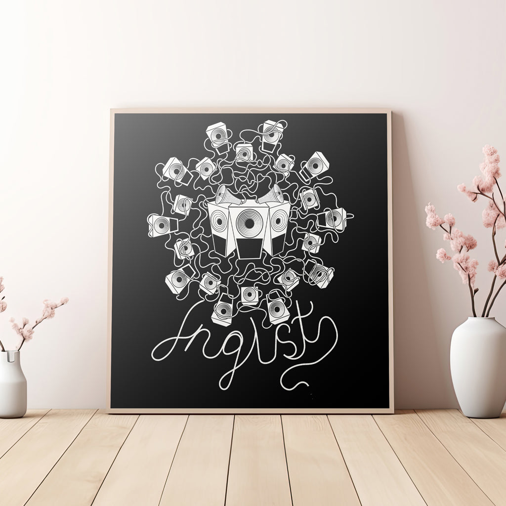 Junglist Soundsystem Art Print (30cm by 30cm)