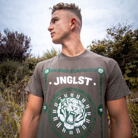 Jnglst Clothing Tiger Green/White T Shirt