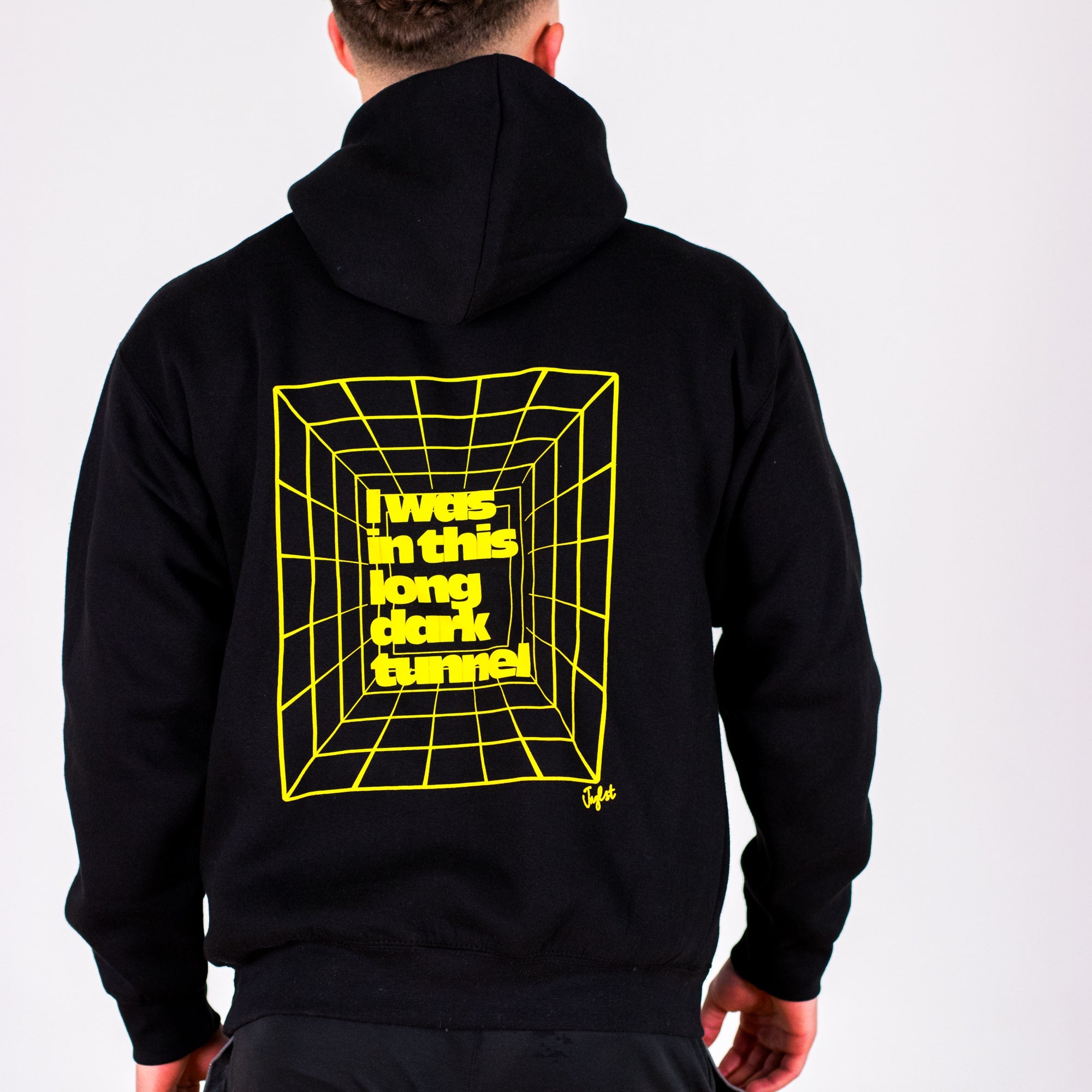 Black Long Dark Tunnel Hoody