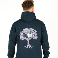 Back of Navy Roots Up Hoody