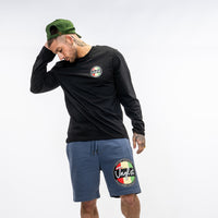 Roots up Navy Junglist Sweat Shorts