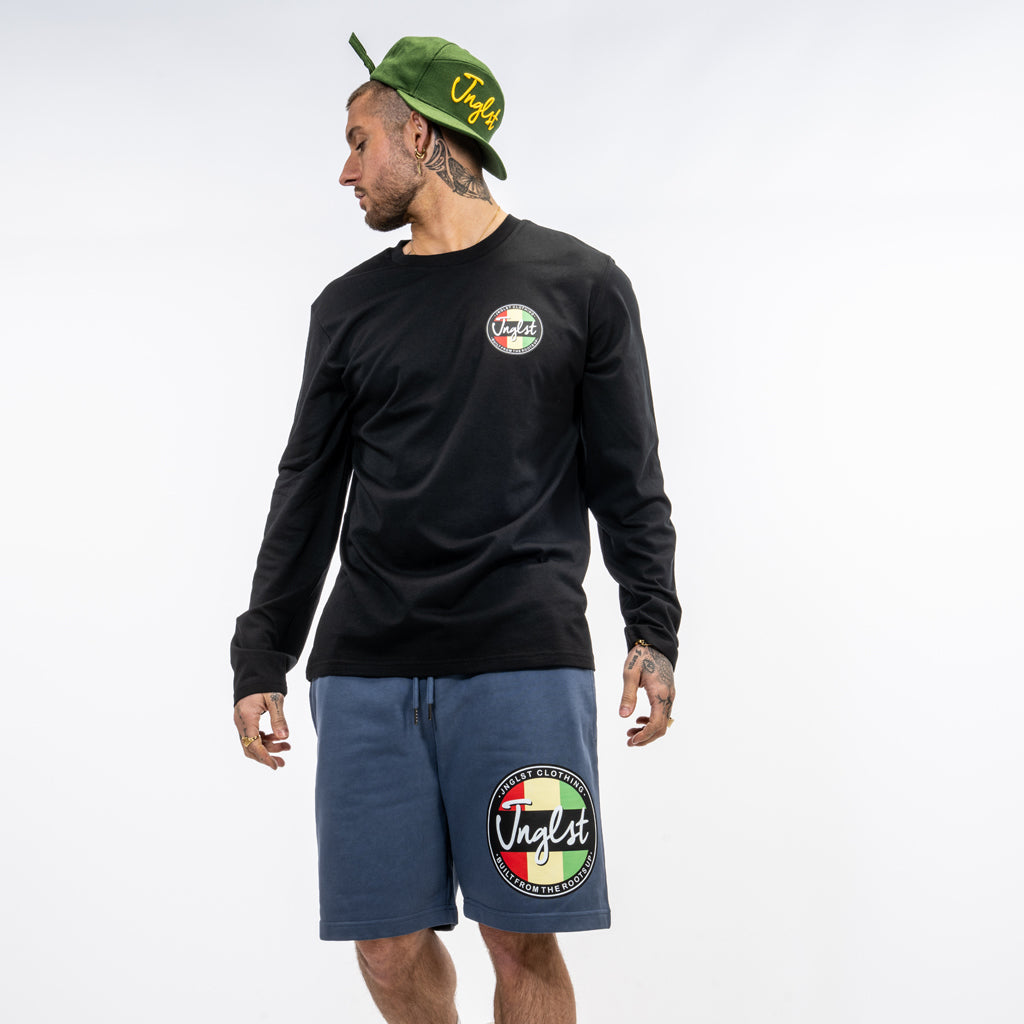Blue Junglist Roots Up Sweat Shorts