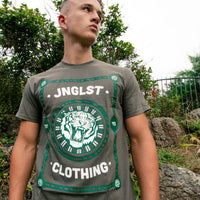 Jnglst Clothing Tiger Green/White T Shirt