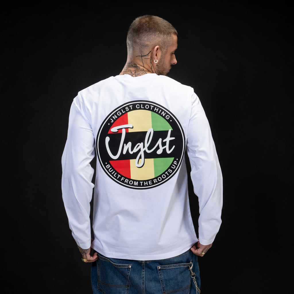 White Junglist Roots Up T Shirt