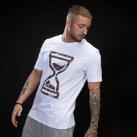 Brown Camo pattern time skate t shirt
