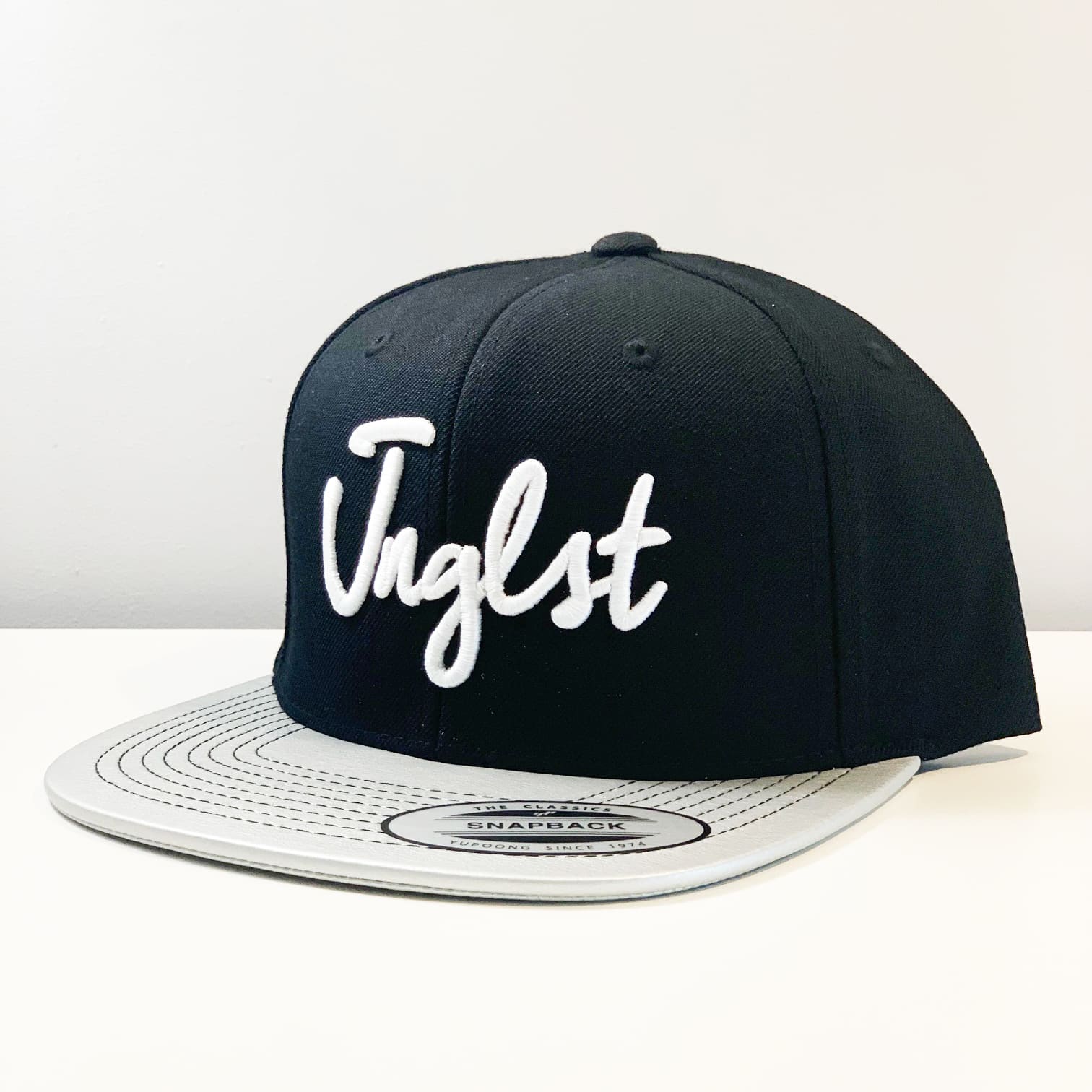 JNGLST Black/Silver Embroidery Snapback Baseball Cap