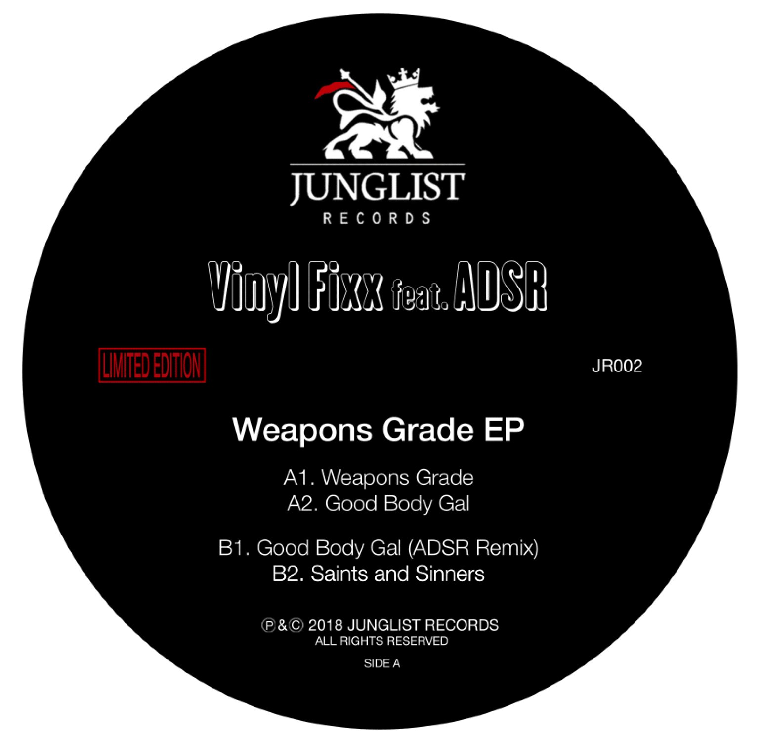 Junglist Records - Weapons Grade EP - 12" Vinyl