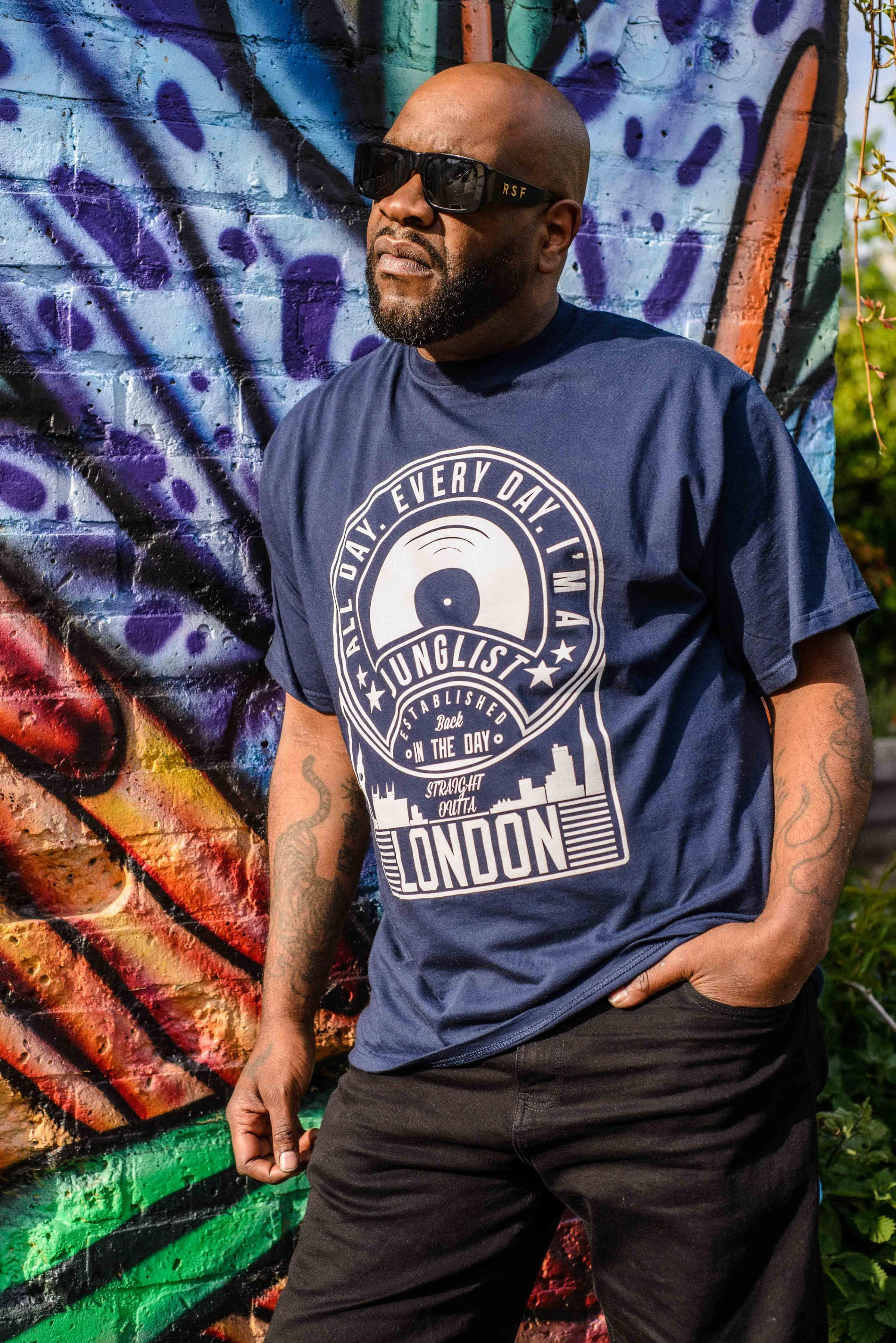 All Day Every Day Navy Blue T-Shirt - Classic Design