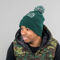 Bottle Green Junglist Movment Beanie from Aerosoul