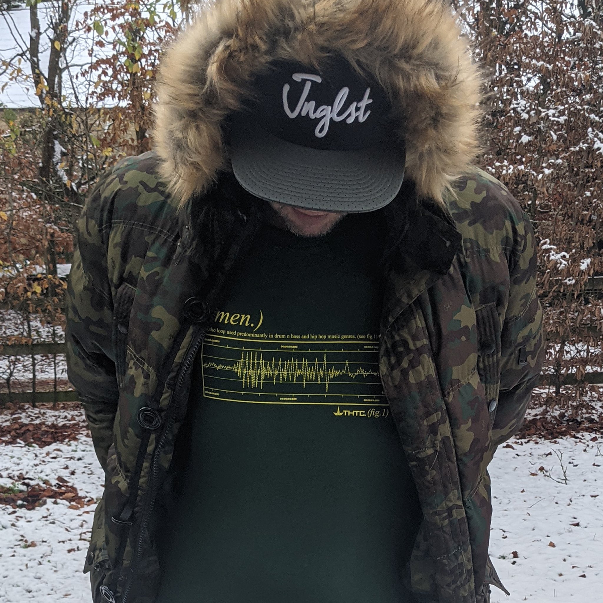 Danny Wav Wearing Green THTC Amen Break T Shirt
