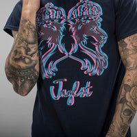 Navy 3d Jnglst Lion T-Shirt