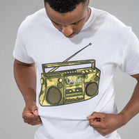 White Jnglst Clothing Ghetto Blaster