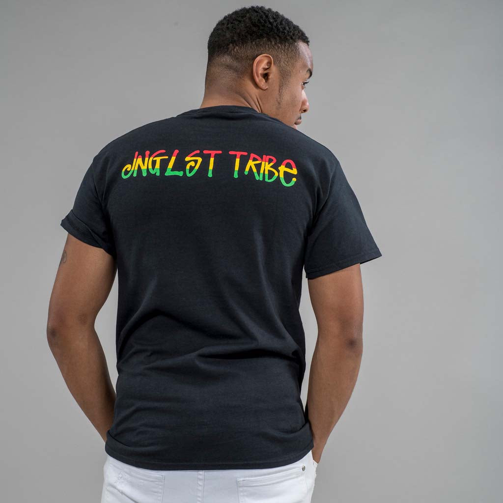 Jnglst Tribe Black T-Shirt Back