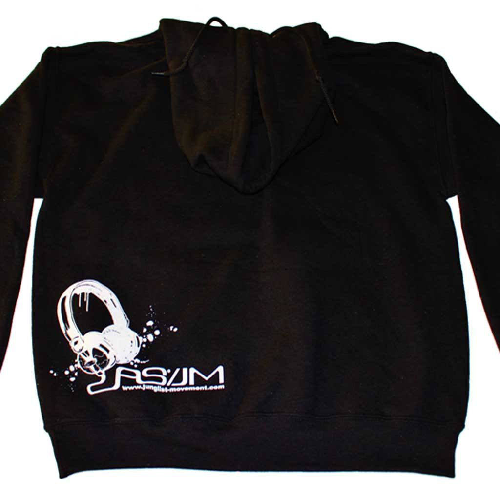 Black JM Hoodie back