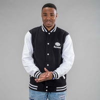 Junglist Movement Varcity Black and White Jacket