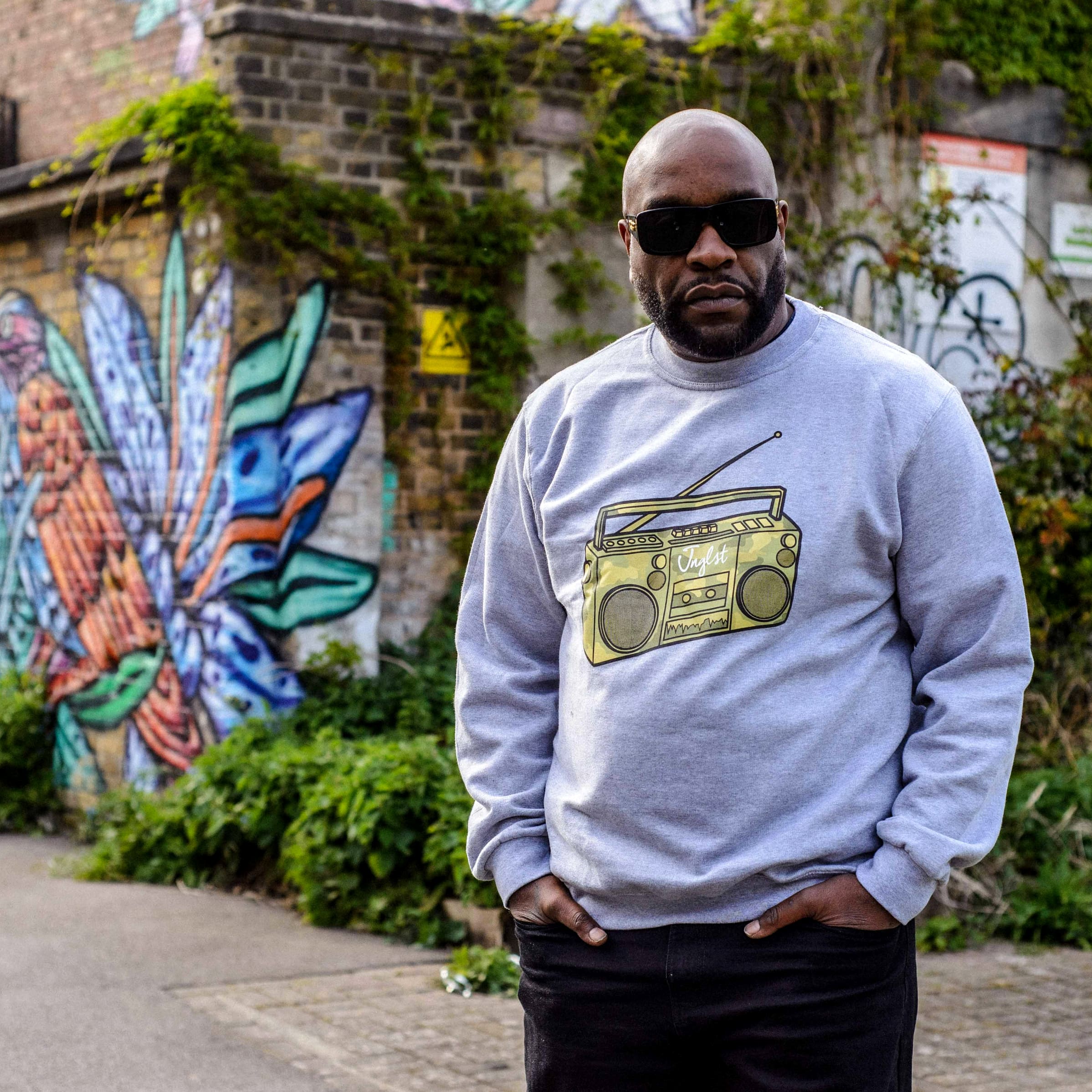 Grey Ghettoblaster Sweatshirt