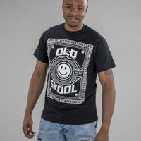 Old Skool Back in the Day Smiley Black/White T-Shirt