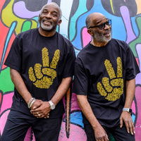 Black Peace Love And Jungle T Shirt