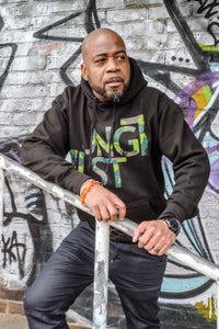 JNGLST Camo On Black Hoodie