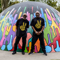 Black Peace Love And Jungle T Shirt