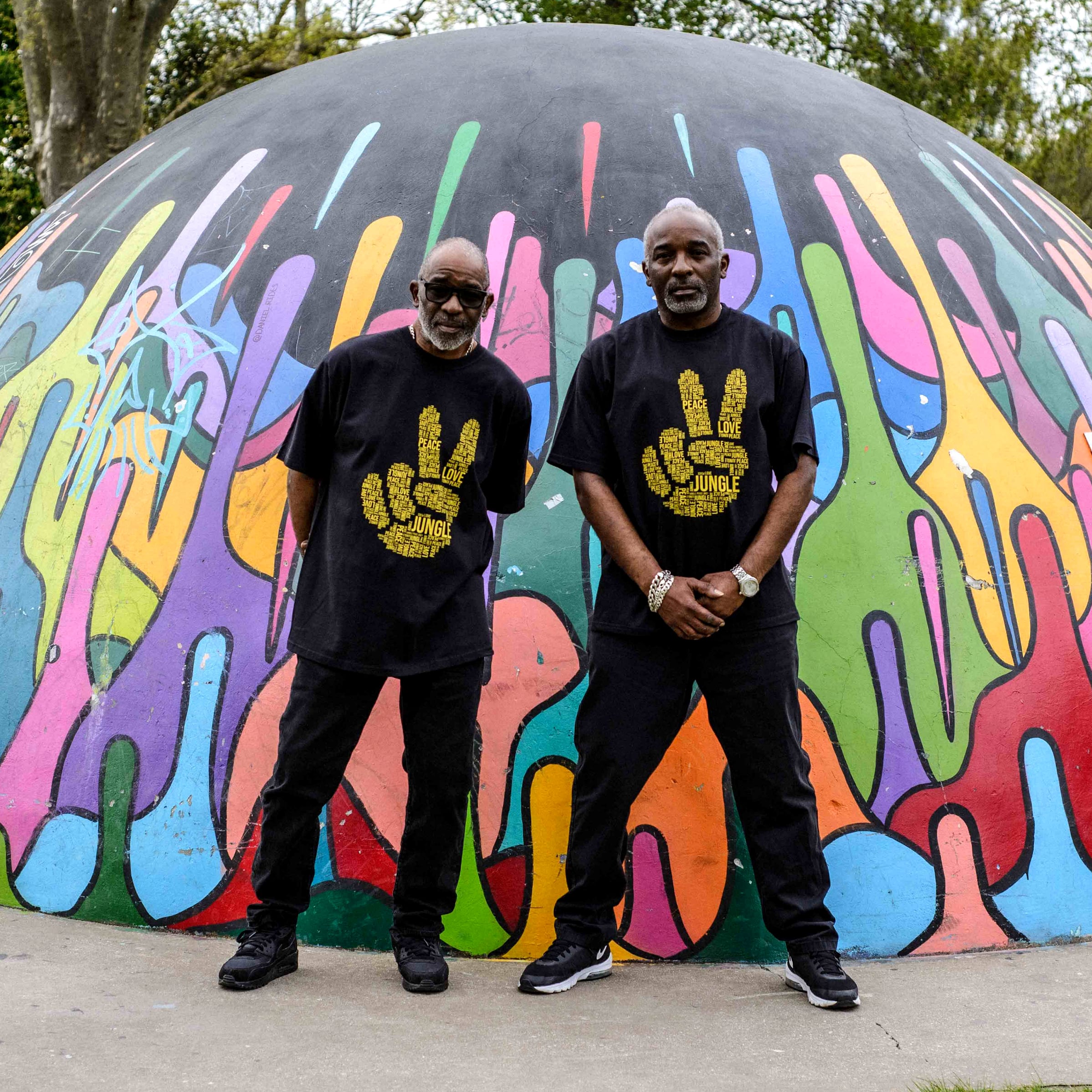 Black Peace Love And Jungle T Shirt