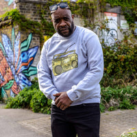 Grey Ghettoblaster Sweatshirt