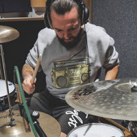 Drumming Wearing Grey Ghettoblaster Sweat