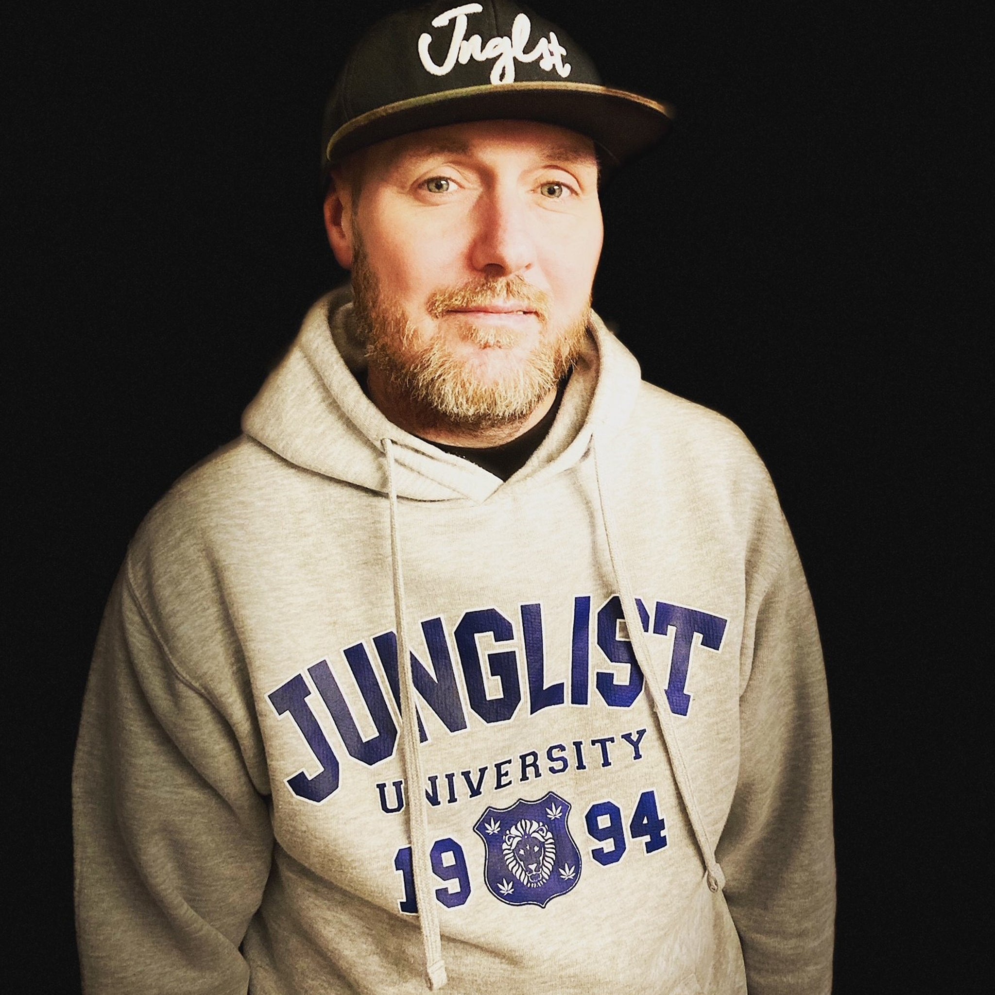Junglist University Grey Pullover Hoody