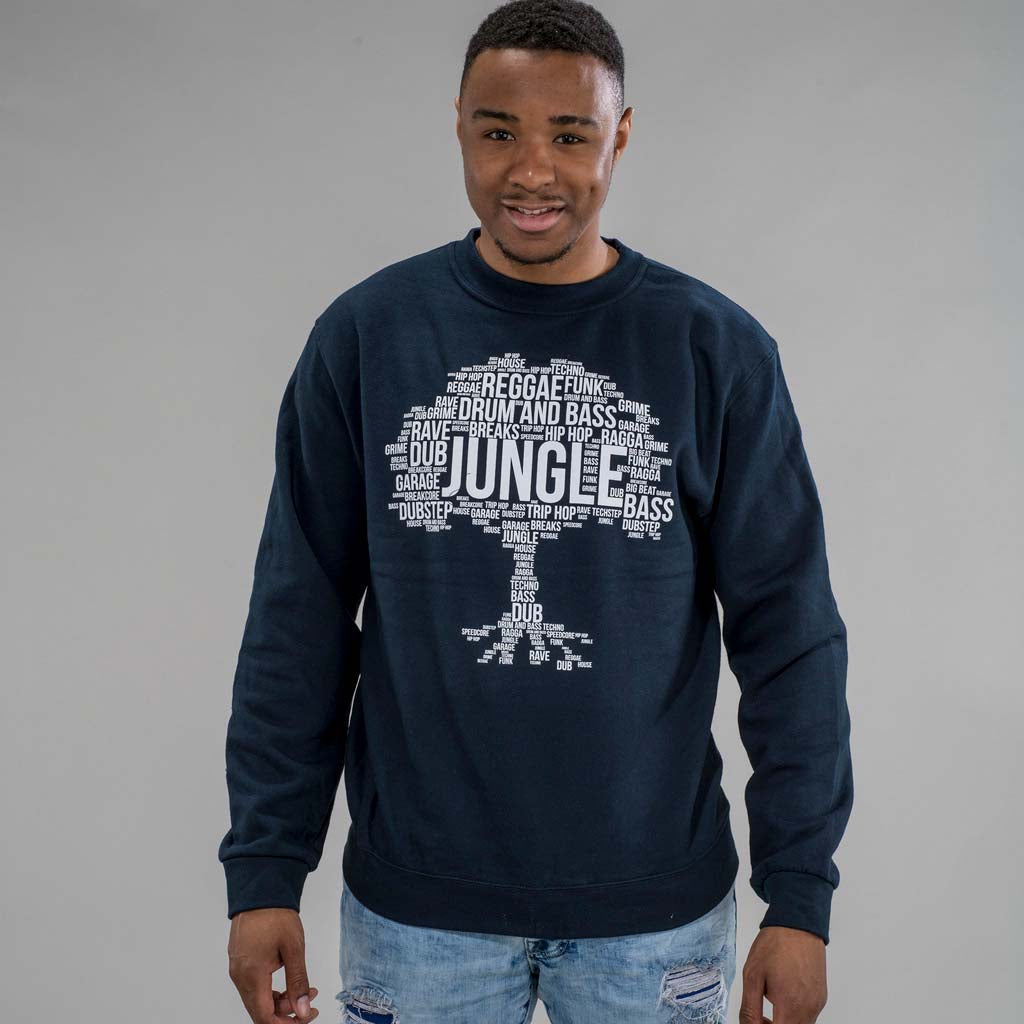 Navy Jungle Roots Sweatshirt Junglist Shop Junglist Network shop