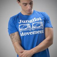 Junglist Movment Blue T Shirt Raver Film