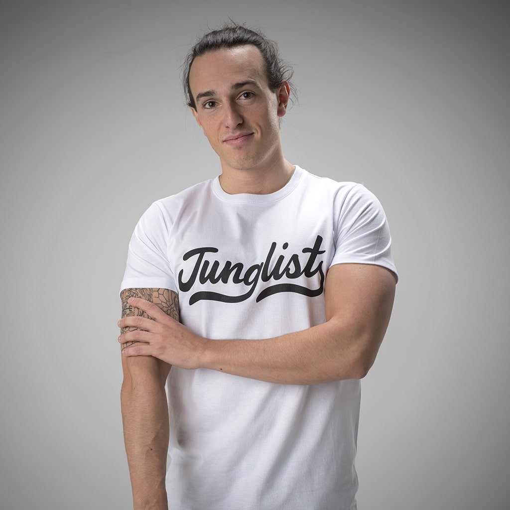 Junglist Script Remix White T-Shirt