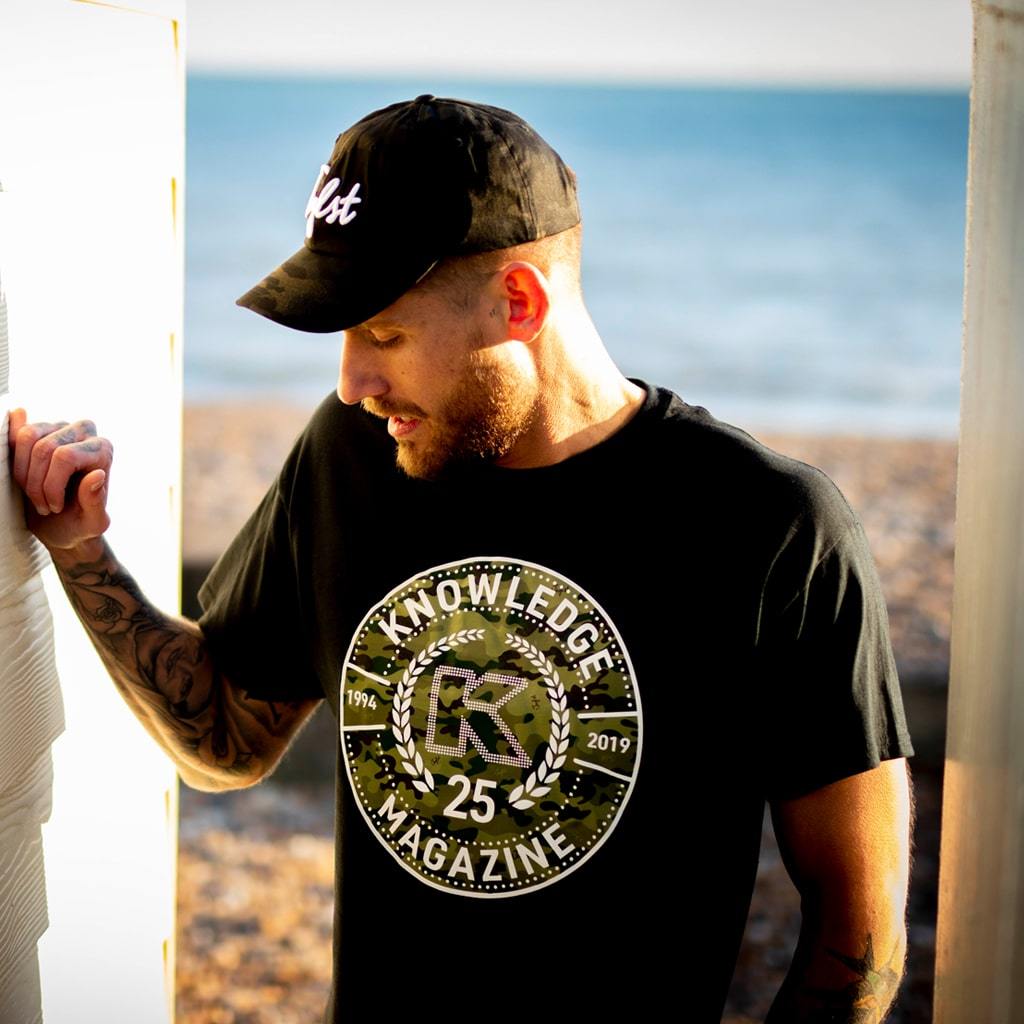 Knowledge Magazine Collab Camo T-Shirt from Jnglst Clothing