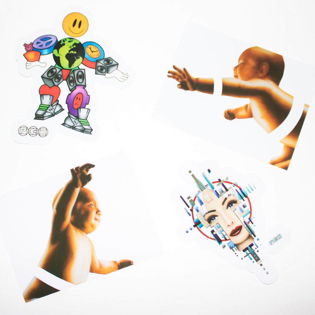 Pez Sticker Pack of 4 Stickers