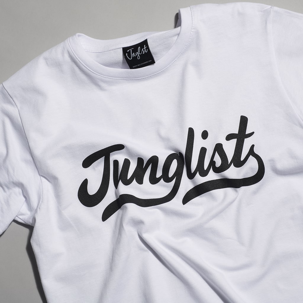 Junglist Script Remix White Tee