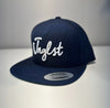 Jnglst 3D Embroidered Navy 5 Panel Cap