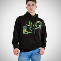 JNGLST Camo On Black Hoodie
