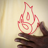 Born Outta Fire Hoody with Crimson Flame breast print