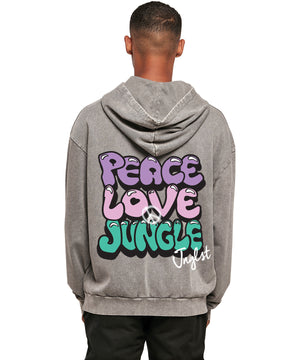 Acid wash grey hoodie best sale