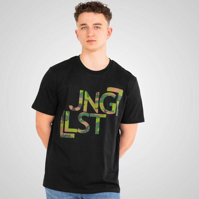 JNGLST Camo Black T Shirt
