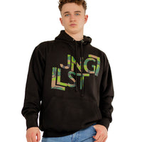 JNGLST Camo hoody in studio
