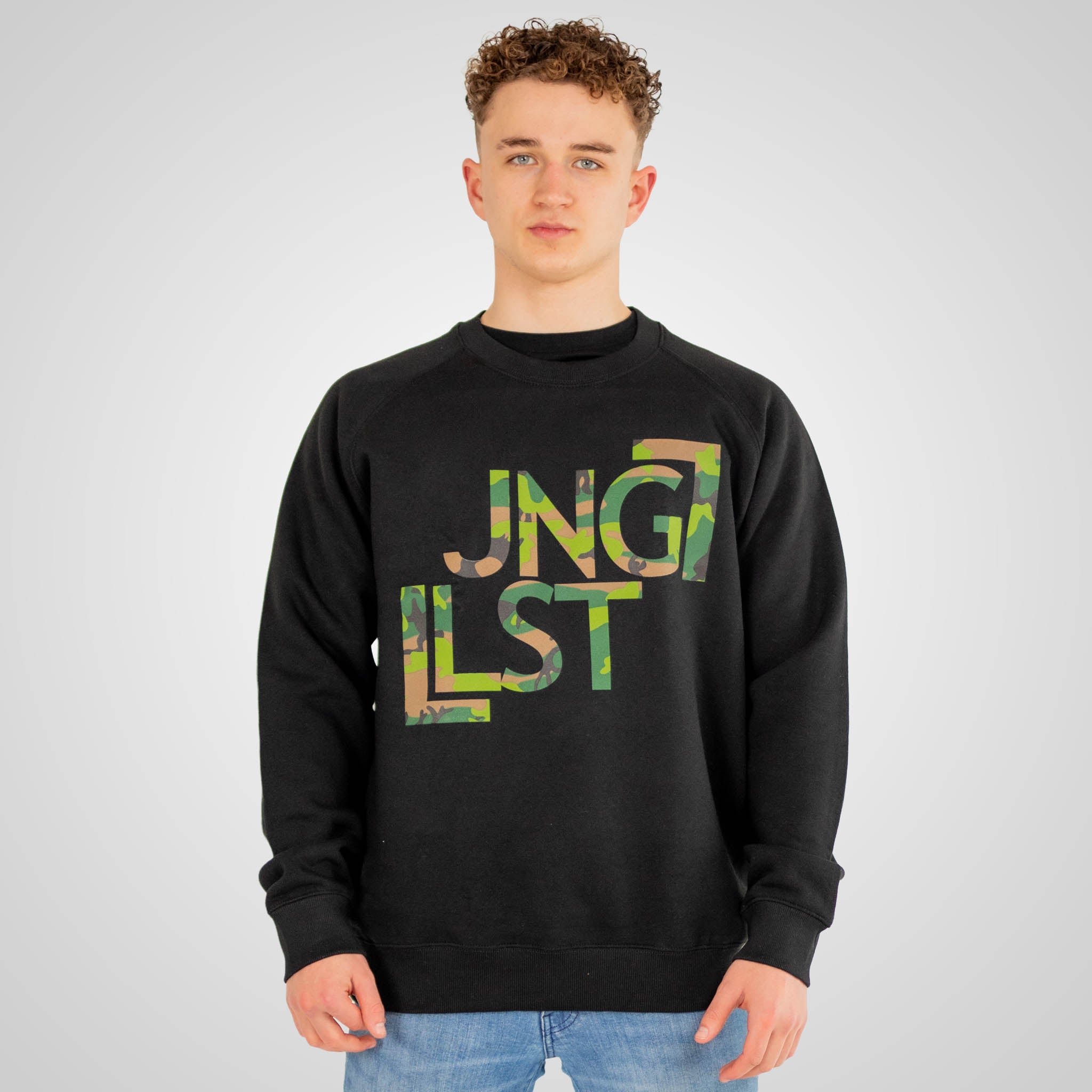 JNGLST camo sweatshirt worn by Junglist