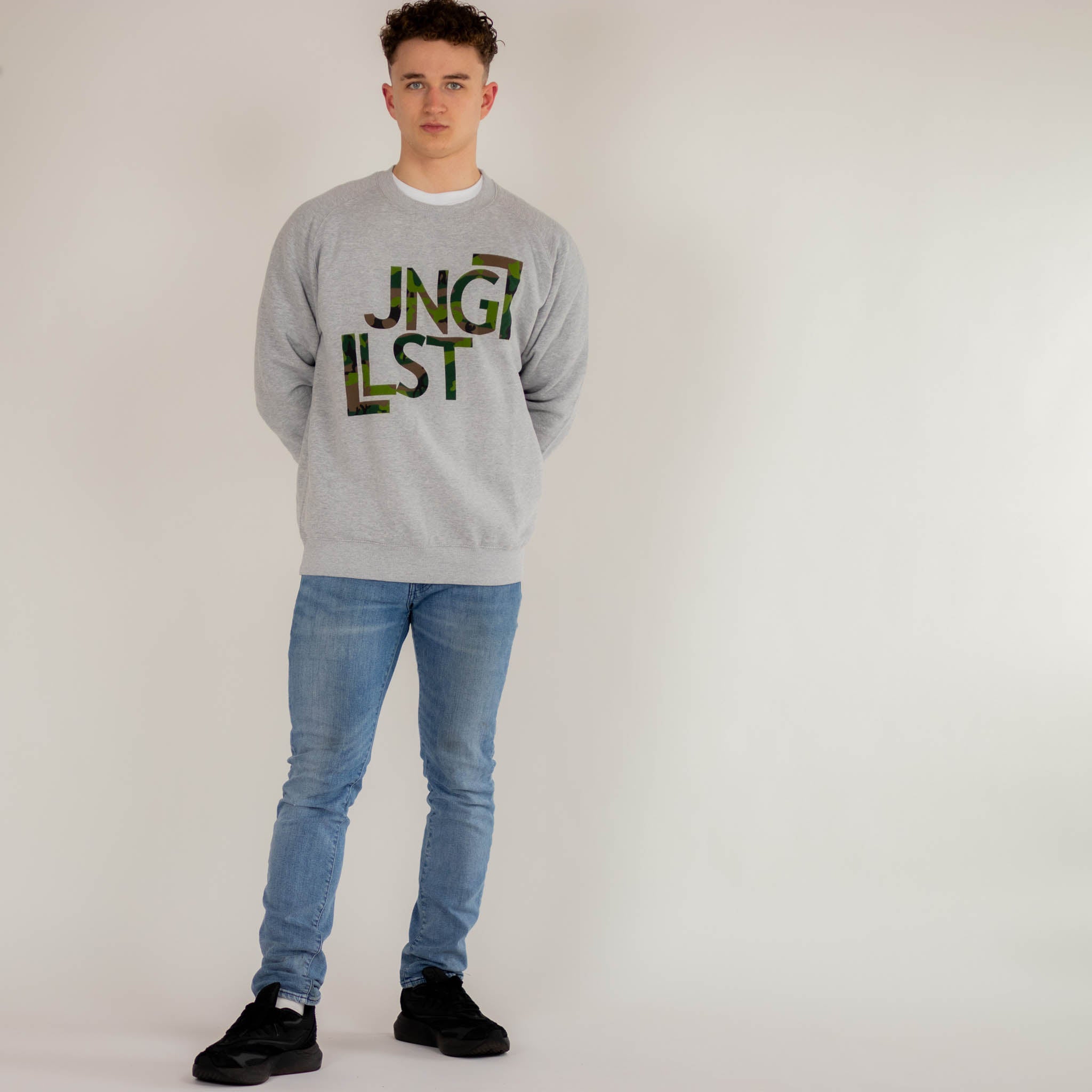 JNGLST grey sweatshirt camo 