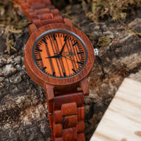 Wooden Watch for Junglists and Drum and bass heads